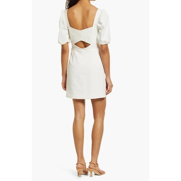FRENCH CONNECTION Women's Whisper Cutout Dress Size 0 In Summer White - Picture 2 of 12